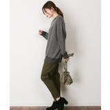 【快適ストレッチ】ウエストゴムルーズテーパードパンツ | atONE | 詳細画像46