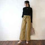 ハイウエストツイルワイドパンツ | atONE | 詳細画像8