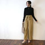 ハイウエストツイルワイドパンツ | atONE | 詳細画像9