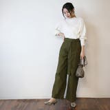 ハイウエストツイルワイドパンツ | atONE | 詳細画像21