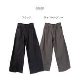 【丈長 ルーズ好き向け】綿麻サイド切り替えバギーパンツ | atONE | 詳細画像18