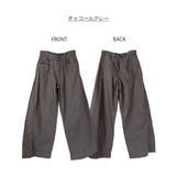 【丈長 ルーズ好き向け】綿麻サイド切り替えバギーパンツ | atONE | 詳細画像19