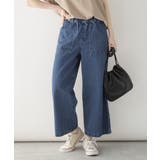 デニムワイドパンツ | atONE | 詳細画像9 