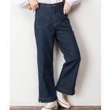 裾スリットデニムストレートパンツ | atONE | 詳細画像15