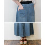 ウエストリブデニムマキシスカート | atONE | 詳細画像8