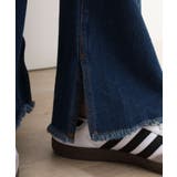 裾スリット コットンデニムフレアパンツ | atONE | 詳細画像28 