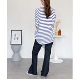 裾スリット コットンデニムフレアパンツ | atONE | 詳細画像41 