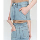 裾スリット コットンデニムフレアパンツ | atONE | 詳細画像63 