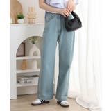 コットンデニムワイドパンツ | atONE | 詳細画像10 