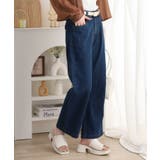 コットンデニムワイドパンツ | atONE | 詳細画像14 