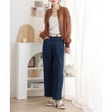 コットンデニムワイドパンツ | atONE | 詳細画像18 