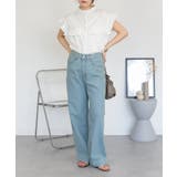 コットンデニムワイドパンツ | atONE | 詳細画像32 