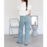 コットンデニムワイドパンツ | atONE | 詳細画像34 