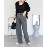 コットンデニムワイドパンツ | atONE | 詳細画像46 