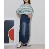 デニムカーゴスカート | atONE | 詳細画像8