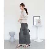 デニムカーゴスカート | atONE | 詳細画像38