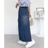 デニムカーゴスカート | atONE | 詳細画像44