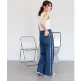 サイドフリンジワイドデニム | atONE | 詳細画像36 