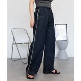 サイドフリンジワイドデニム | atONE | 詳細画像39 