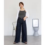 サイドフリンジワイドデニム | atONE | 詳細画像43 