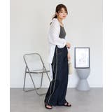 サイドフリンジワイドデニム | atONE | 詳細画像46 