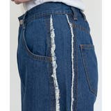 サイドフリンジワイドデニム | atONE | 詳細画像56 