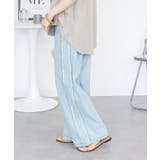 サイドフリンジワイドデニム | atONE | 詳細画像6 