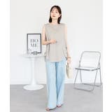 サイドフリンジワイドデニム | atONE | 詳細画像8 