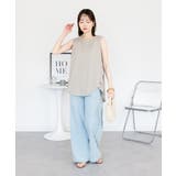 サイドフリンジワイドデニム | atONE | 詳細画像9 