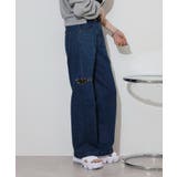 デニムダメージストレートパンツ | atONE | 詳細画像20
