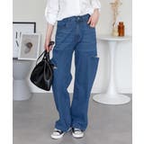 デニムダメージストレートパンツ | atONE | 詳細画像34