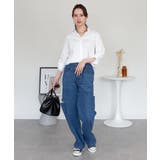 デニムダメージストレートパンツ | atONE | 詳細画像42