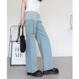 デニムダメージストレートパンツ | atONE | 詳細画像49