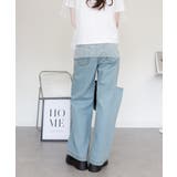 デニムダメージストレートパンツ | atONE | 詳細画像50