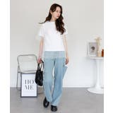 デニムダメージストレートパンツ | atONE | 詳細画像52