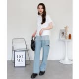 デニムダメージストレートパンツ | atONE | 詳細画像53