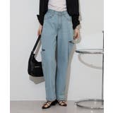 デニムダメージストレートパンツ | atONE | 詳細画像3