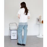 デニムダメージストレートパンツ | atONE | 詳細画像55