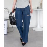 デニムダメージストレートパンツ | atONE | 詳細画像56