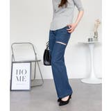 デニムダメージストレートパンツ | atONE | 詳細画像60