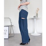 デニムダメージストレートパンツ | atONE | 詳細画像61