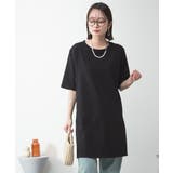 ５分袖サイドスリットロングTシャツ | atONE | 詳細画像12 