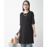 ５分袖サイドスリットロングTシャツ | atONE | 詳細画像13 