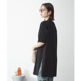 ５分袖サイドスリットロングTシャツ | atONE | 詳細画像16 