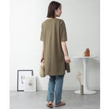 ５分袖サイドスリットロングTシャツ | atONE | 詳細画像53 