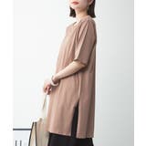 ５分袖サイドスリットロングTシャツ | atONE | 詳細画像56 