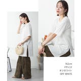 ５分袖サイドスリットロングTシャツ | atONE | 詳細画像5 
