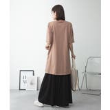 ５分袖サイドスリットロングTシャツ | atONE | 詳細画像70 