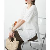 ５分袖サイドスリットロングTシャツ | atONE | 詳細画像71 