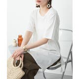 ５分袖サイドスリットロングTシャツ | atONE | 詳細画像74 